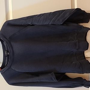 J. Crew Magic Rinse Black Crewneck Sweatshirt, Large